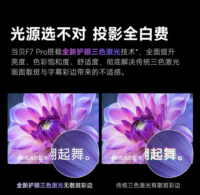 Pro3600流明高亮度白天观影毫无压力电子pg618客厅投影仪选择当贝F7(图5)